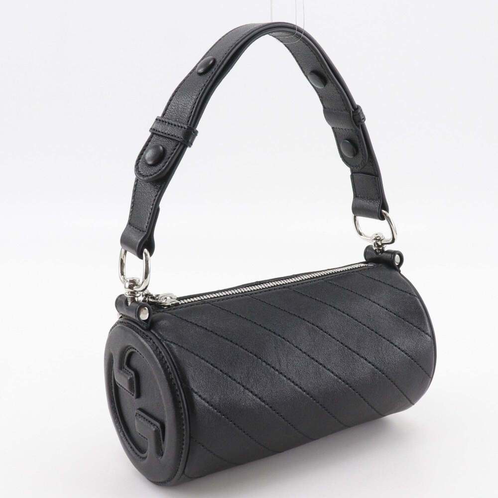 GUCCI Authentic Black Leather Shoulder Bag - Picture 3 of 16
